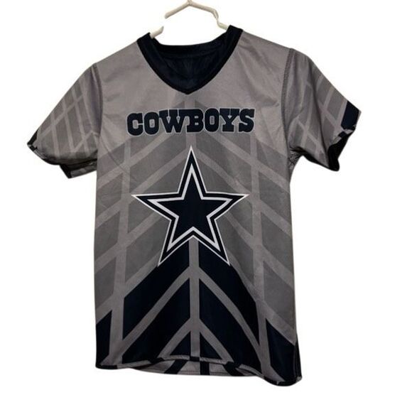 Dallas Cowboys Size Youth Large NFL Flag Football Reversible Jersey - Picture 3 of 5